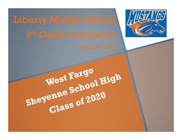 6th Grade Orientation - West Fargo Public Schools