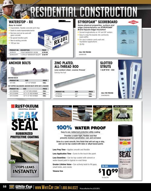 RESIDENTIAL CONSTRUCTION