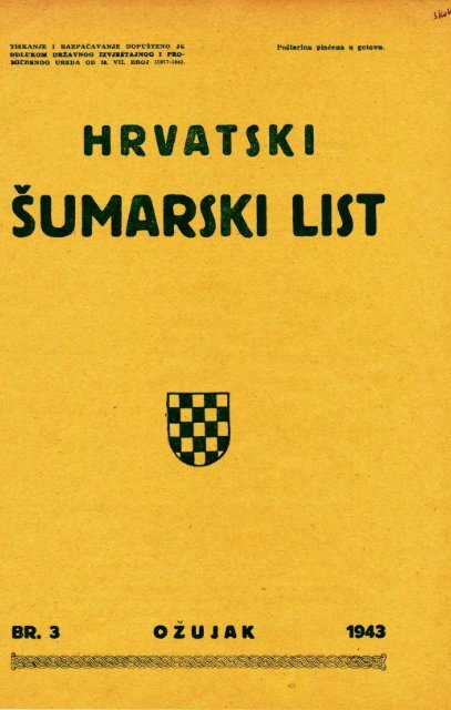 Å UMARSKI LIST 3/1943