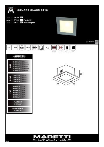 SQUARE GLASS QT12 - Maretti