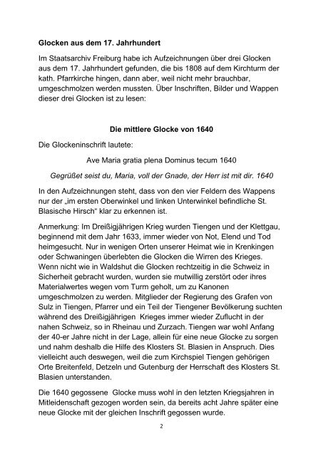 Der Ruf der Glocken Mai 2013 - Seelsorgeeinheit Tiengen ...