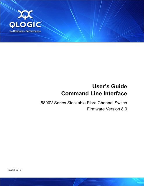 User's Guide Command Line Interface - QLogic