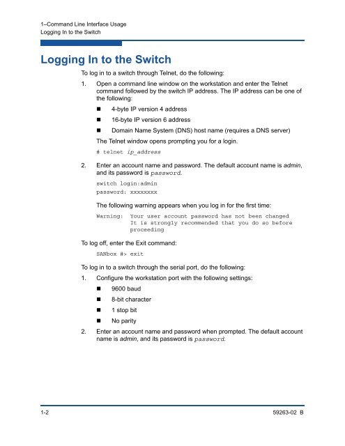 User's Guide Command Line Interface - QLogic