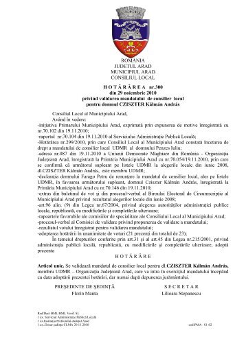 Vizualizare PDF - PrimÄria Municipiului Arad