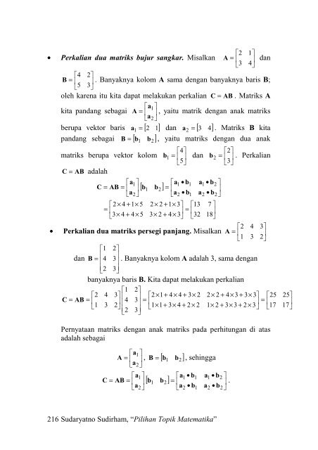 Pilihan Topik Matematika - at ee-cafe.org