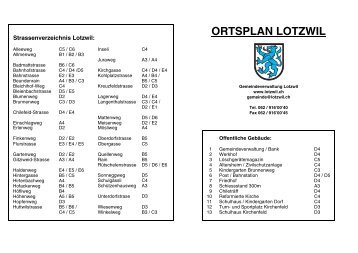 ORTSPLAN LOTZWIL - Ordiecole.com