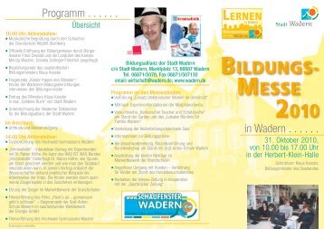 Bildungsmesse Wadern 2010 - Saarland