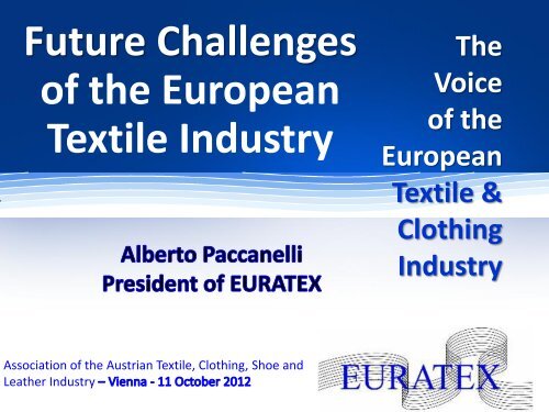 Future Challenges of the European Textile Industry