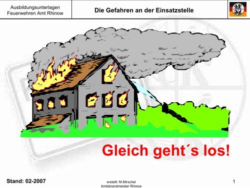 Feuerwehr Gefahren An Der Einsatzstelle www.yumpu.com
