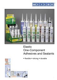 Elastic One-Component Adhesives and Sealants - Weicon.com