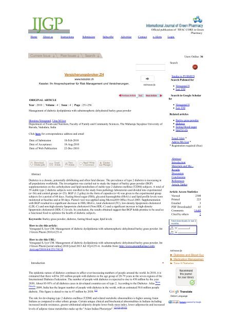 Management of diabetic dyslipidemia with subatmospheric ...