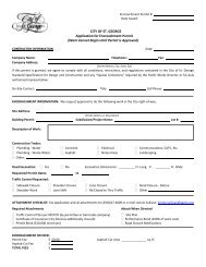 CITY OF ST. GEORGE Application for Encroachment Permit (Work ...