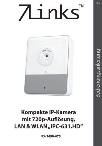 Bedienungsanleitung Kompakte IP-Kamera mit 720p ... - Pearl