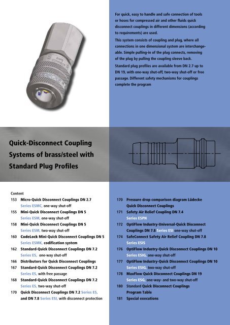 Lüdecke ES 13 T-90 - Series ES DN 7.2 - Couplings with 90° hose barb