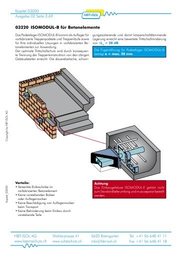 Technische Dokumentation - HBT-ISOL AG