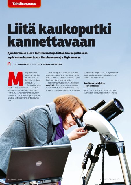 LiitÃ¤ kaukoputki kannettavaan - MikroPC