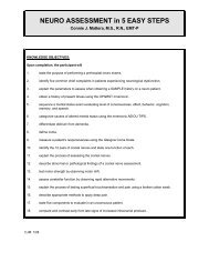 Neuro assessment in 5 easy steps - West Region EMS & Trauma ...