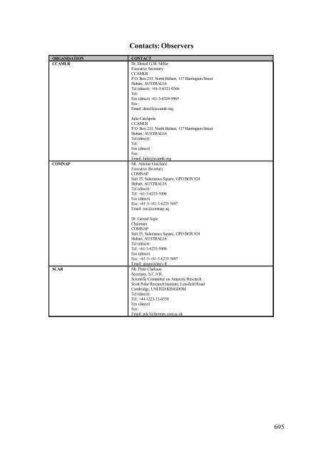 part iv additional documents from xxviii atcm - Antarctic Treaty ...