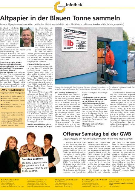 Ausgabe: 42. KW - 2007 - Stadtwerke Gera