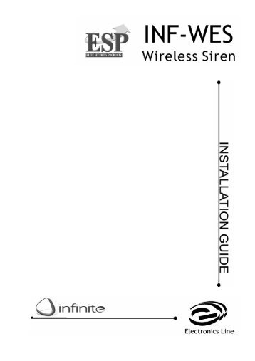 INF-WES Wireless External Siren Instruction Manual - MAS (Moreton ...