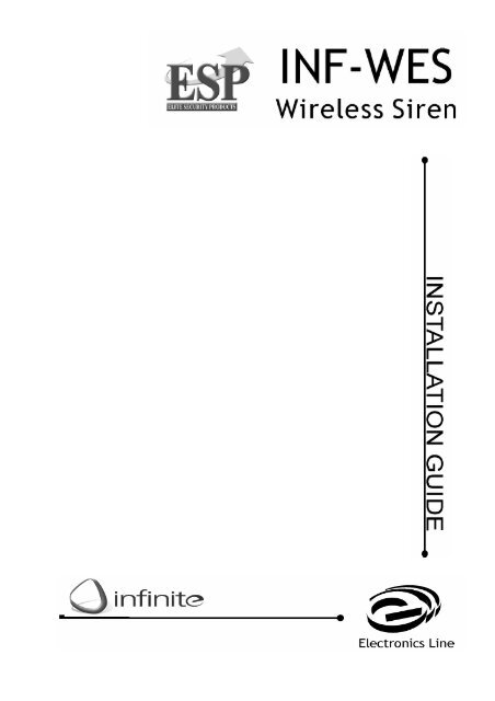 INF-WES Wireless External Siren Instruction Manual - MAS (Moreton ...