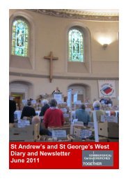 Latest newsletter - St Andrew's & St George's