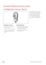 THERMOVAC Sensor TM 90 Handheld Measuring Instruments