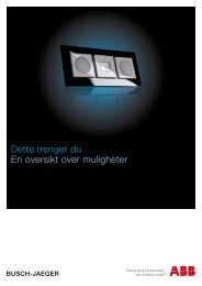 Dette trenger du En oversikt over muligheter - Installationsprodukter