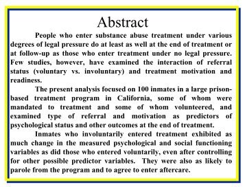 Abstract - UCLA Integrated Substance Abuse Programs