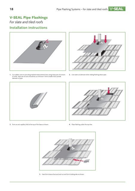 V-SEAL Pipe Flashings For slate and tiled roofs - Brands of Watford