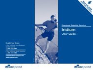 Iridium User Guide - Roadpost