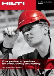 Your preferred partner for productivity and safety. - Hilti