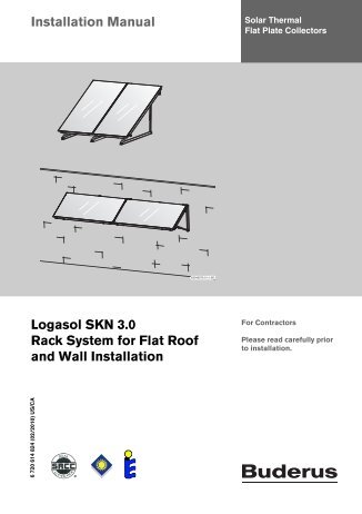 Installation Manual Logasol SKN 3.0 Rack System for Flat ... - Buderus