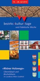 bezirks kultur tage - Landkreis RhÃ¶n-Grabfeld