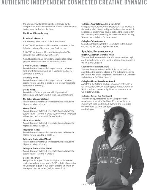 2011â2012 Calendar - University of Winnipeg