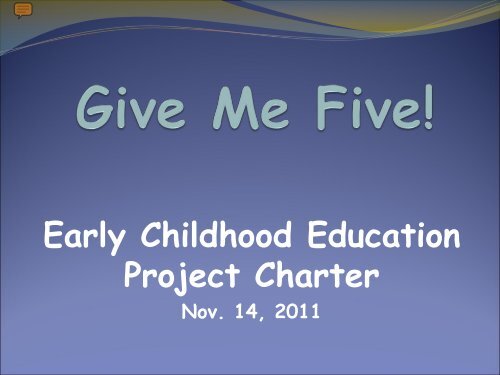 Early Childhood Project Charter - School District U-46
