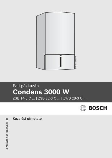 Condens 3000 W (PDF 0.9 MB) - Bosch Termotechnika