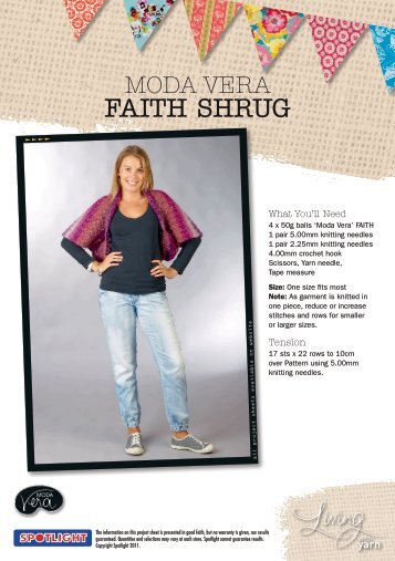 FAITH SHRUG - Spotlight