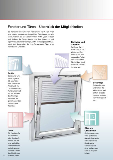 Endkunden-BroschÃ¼re als pdf ansehen - FensterART GmbH & Co KG