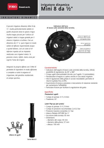 Brochure Irrigatori Mini8 - Toro