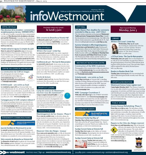 May 21 - Westmount Independent