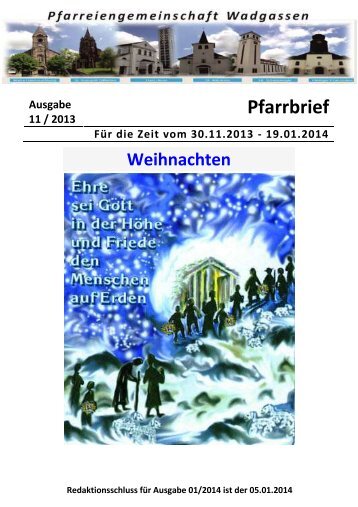 Pfarrbrief - Katholische Pfarrgemeinde Maria Heimsuchung ...