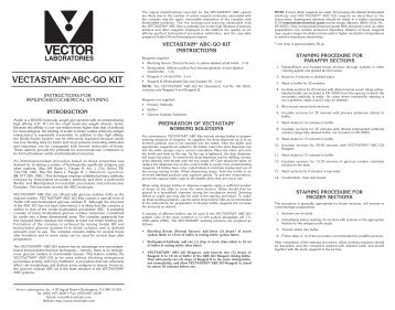 VECTASTAIN Â® ABC-GO-Glucose Oxidase Kit - Vector Laboratories