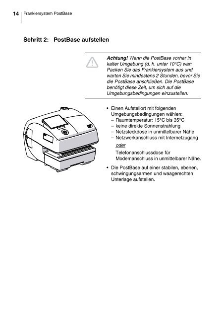 Frankiersystem PostBase