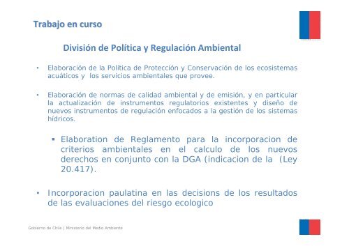 Ministerio del Medio Ambiente - cazalac