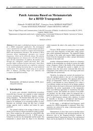 Patch Antenna Based on Metamaterials for a ... - Radioengineering