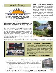 Austin Energy - Texas Solar Power Company