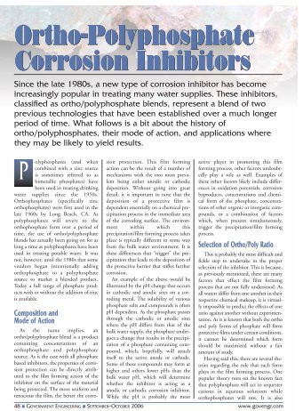 Ortho-Polyphosphate Corrosion Inhibitors - Government ...