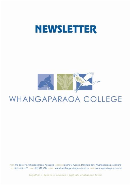 Performing Arts - Whangaparaoa College