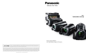 Camcorder Line-up - Panasonic